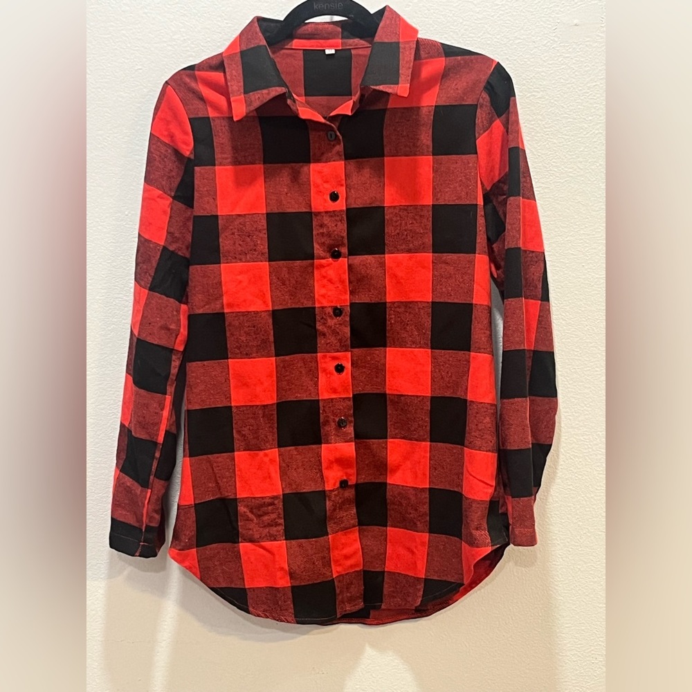 NWOT plaid top